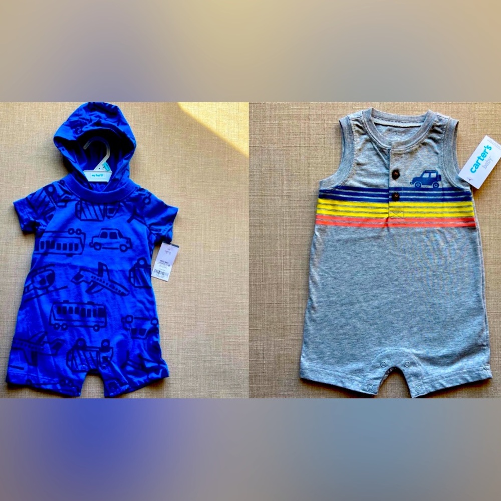Summer Sale!☀️🌺 6M 2pc Bundle of One Pieces NWT!
